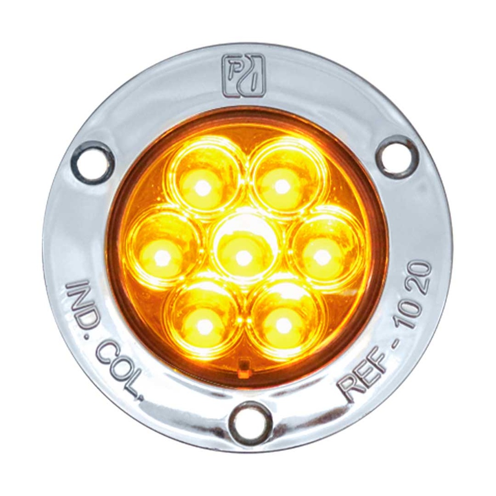 [1020-AP-AM] Stop LED 2" 7 LEDs 12V/24V – 1020AP (ÁMBAR)