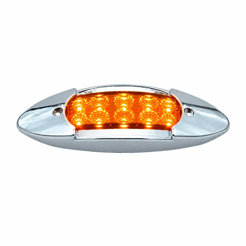 [1024-AP-AM] Lámpara Lateral Curva LED 10 LEDs 12V/24V – 1024AP (ÁMBAR)