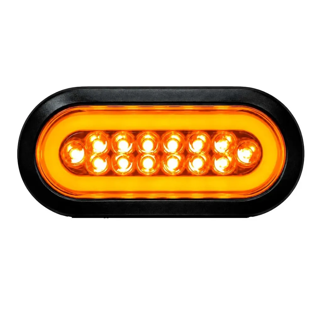 Lámpara Lateral Halo Ovalada 35 LEDs Multivoltaje con Empaque – 1039E