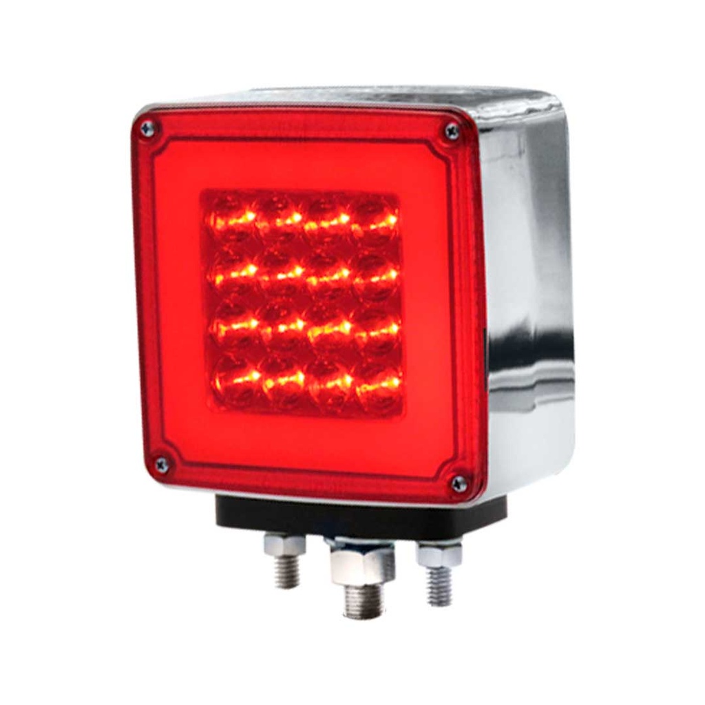 Semáforo Direccional Halo Cuadrado LED 76 LEDs Multivoltaje – 1040